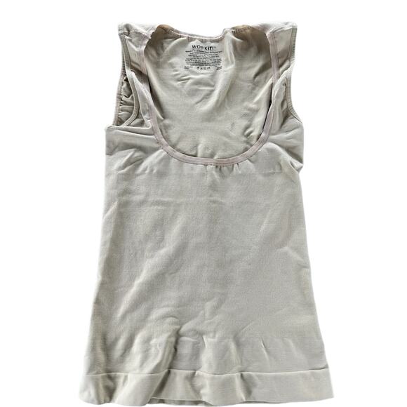 NWOT Work It Beige Sleeveless Shapewear Under Tank Top Women's Size XL - Picture 1 of 5